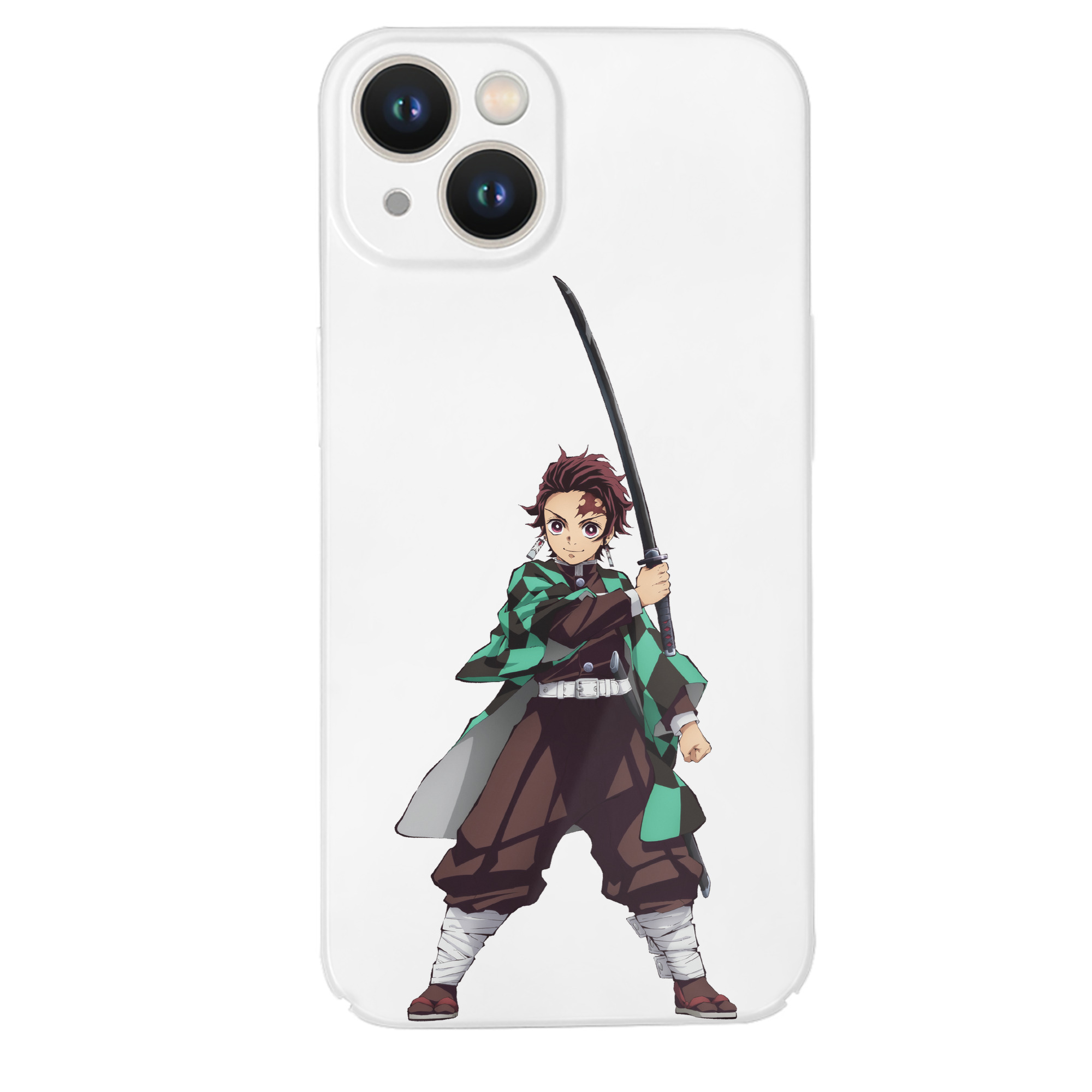 （画像用） 鬼滅の刃 竈門 炭治郎／かまど たんじろう Kamado Tanjirou 【iPhone 14シリーズ対応】ハードケース